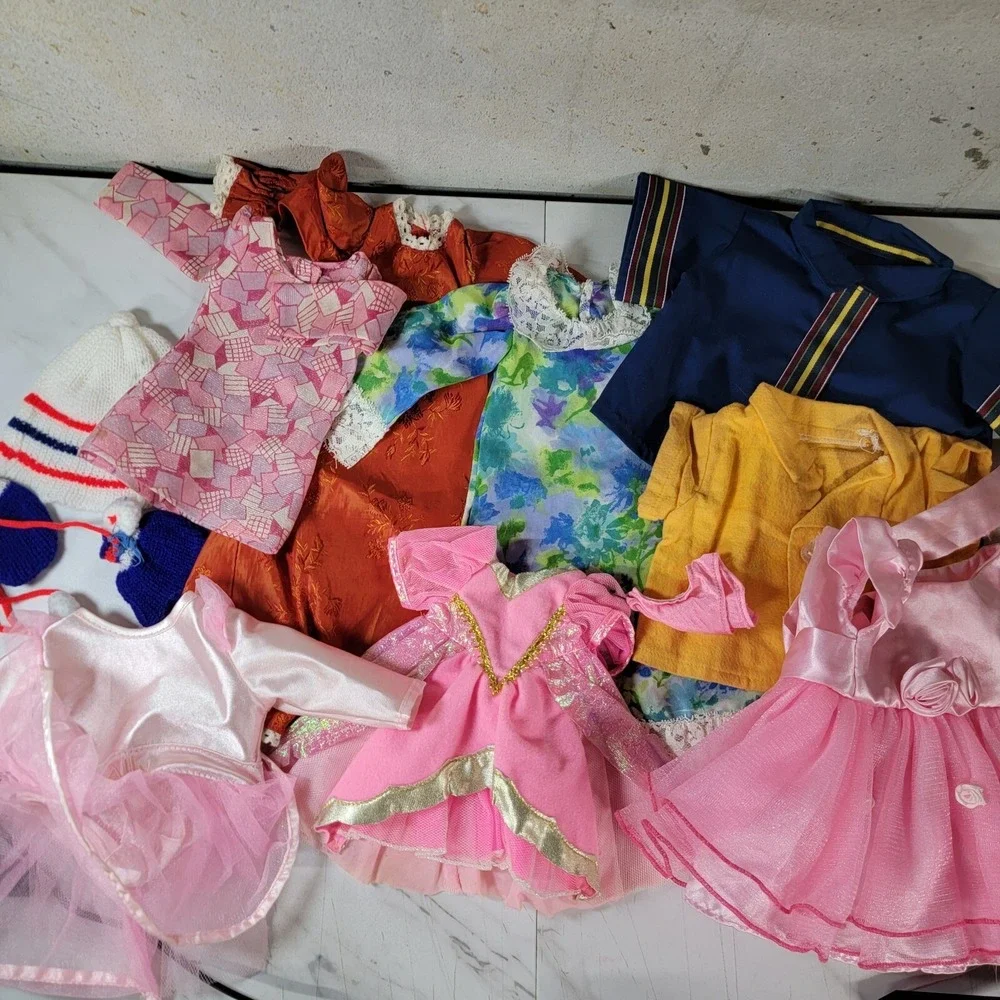 Vintage Doll Clothes Lot Pieces Mixed Sizes Good‎ to Fair Condition Ideal Mattel